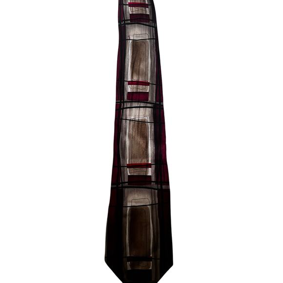 J. Garcia Men’s Tie abstract design Paris in the rain extra long collection 31. - Picture 3 of 5